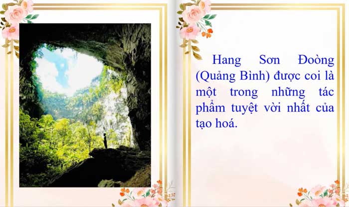 Bài đọc mẫu sách lật trong bai giảng Hang Sơn Đòng